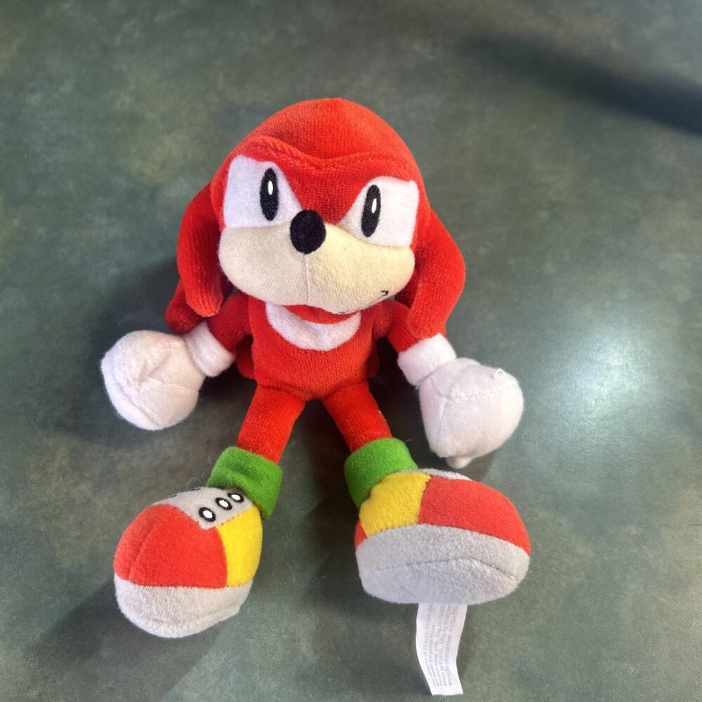 Vintage Knuckles Plush Sonic Underground Denny’s 2000 Toy Rare 8" Stuffed